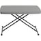 Iceberg IndestrucTable Classic Personal Folding Table, Charcoal Top, 20 in W x 30 in L x 25 or 28 in H ICE65491 - alternate 1
